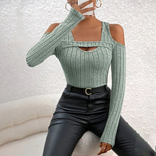 Load image into Gallery viewer, Women's Ribbed Long Sleeve Top
