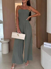 Load image into Gallery viewer, Smocked Tube : Wide-Leg Jumpsuit
