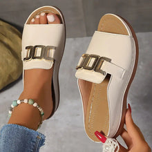 Load image into Gallery viewer, Chain Wedge Platform Peep-Toe Sandals – 5 Colors EU 36–45
