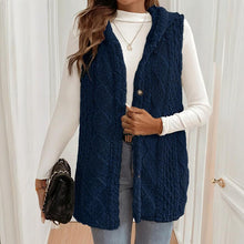 Load image into Gallery viewer, Women's Textured Sleeveless Hooded Vest
