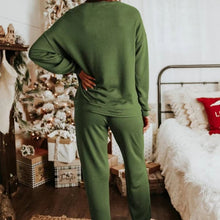Load image into Gallery viewer, Women’s Christmas Sequin Two-Piece Set | Long Sleeve Top &amp; Pants
