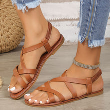 Load image into Gallery viewer, Women's One-Strap Minimalist Beach Sandals – Flat Buckle Summer Slides
