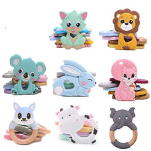 Load image into Gallery viewer, Silicone Baby Teether Toddler Toy,  Stroller Accessories For Pacifier Chain Owl Food Grade Toys Baby Teether

