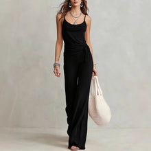 Load image into Gallery viewer, Women's Solid Color Sleeveless Top &amp; Pants Two-Piece Set
