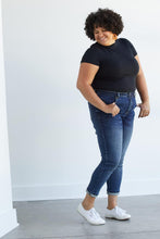 Load image into Gallery viewer, Women’s Organic Pima Cotton Short Sleeve Slim Fit Mock Neck Top

