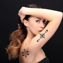 Load image into Gallery viewer, Henna Tattoo Stencil Kit – 16 Sheets for Kids, Teens &amp; Adults
