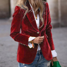 Load image into Gallery viewer, Women’s Slim-Fit Notch-Lapel Blazer
