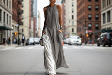 Load image into Gallery viewer, Women's Sleeveless Off-Shoulder Loose Maxi Dress with Pockets
