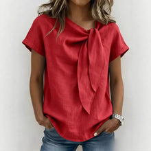 Load image into Gallery viewer, Women's Loose-Fit Short Sleeve Casual Pullover T-Shirt
