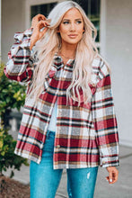 Load image into Gallery viewer, Classic Plaid Button Front Shirt Jacket with Breast Pockets Casual &amp; Minimalist Outerwear
