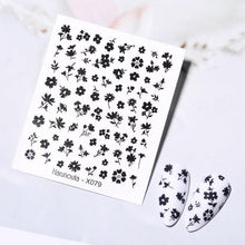 Load image into Gallery viewer, Abstract Lady Face Water Decals Fruit Flower Summer Leopard Alphabet Leaves Nail Stickers Water Black Leaf Sliders Marble Nail Art Stickers Water Transfer Nail Decals Full Wraps Gradient Acrylic Nail Kits for Women Manicure Decoration
