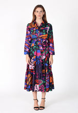 Load image into Gallery viewer, Abstract Print Full Sleeve Long Dress
