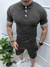Load image into Gallery viewer, Men's Short Sleeve Polo and Shorts Set
