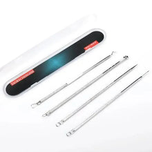 Load image into Gallery viewer, Acne Removal Tools Pimple Blackhead Remover Facial Pore Cleaner Stainless Steel with case - Skin Care tools
