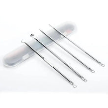 Load image into Gallery viewer, Acne Removal Tools Pimple Blackhead Remover Facial Pore Cleaner Stainless Steel with case - Skin Care tools
