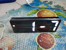 Load image into Gallery viewer, Acrylic/Mirror Alarm Clock LED Digital Clock Voice Control Snooze Time Temperature Display Night Mode Digital Alarm Clock, LED Bedside Clock with 6-Level Brightness Dual Alarm Adjustable Volume with 3 Alarm Sound Alarm Clock for Bedroom Office
