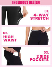 Load image into Gallery viewer, 3-Pack High-Waisted Cropped Yoga Pants with Slanted Pockets
