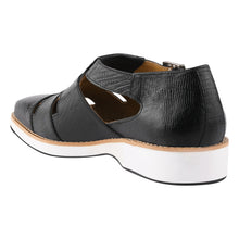 Load image into Gallery viewer, Adam Mens Fisherman Lizard Print Genuine Leather Buckle Closure Sandals
