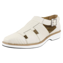 Load image into Gallery viewer, Adam Mens Fisherman Lizard Print Genuine Leather Buckle Closure Sandals
