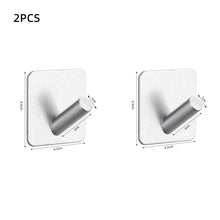 Load image into Gallery viewer, Adhesive Wall Hooks Mounted Door Key Cloth Coat Bathroom Robe Hanger Kitchen Hardware Rack Shelf Bag Hook Organizer For Hanging  Bathroom Toilet Sticky Hook
