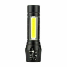 Load image into Gallery viewer, Adjustable Rechargeable LED USB Portable Focus Light Zoomable LED Tactical Flashlight High Lumens Zoomable Waterproof Flashlight Mini Torch For Camping Hiking
