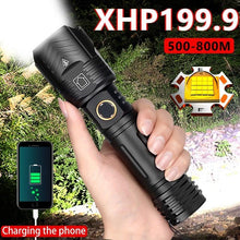 Load image into Gallery viewer, Adjustable Rechargeable Tactical Flashlight USB LED  Super Bright Zoomable IPX65 Waterproof Portable Torchlight Flash Lamp USB Charging For Hiking Camping Running Fishing
