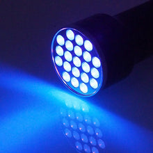 Load image into Gallery viewer, Adjustable Rechargeable UV Flashlight Black Light 21LED 12LED Handheld Portable Torch Light Ultraviolet Flashlight Detector Flashlight Torch For Bed Bug Dog Urine Pet Stains Matching With Pet Odor Eliminator
