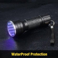 Load image into Gallery viewer, Adjustable Rechargeable UV Flashlight Black Light 21LED 12LED Handheld Portable Torch Light Ultraviolet Flashlight Detector Flashlight Torch For Bed Bug Dog Urine Pet Stains Matching With Pet Odor Eliminator

