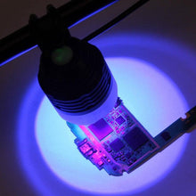 Load image into Gallery viewer, Adjustable Rechargeable UV Flashlight Portable Torch Ultra Violet LED Handheld For UV Glue Curing For Cellphone Repair Tool  Curing Lamp Dryer For Urine Stain Detector Sterilization Phone Circuit Board

