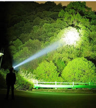 Load image into Gallery viewer, Adjustable Rechargeable  Waterproof LED Flashlights Rechargeable High Lumens Torchlight Zoomable Torch USB Charging Waterproof 5 Modes With Power Display For Camping Hiking Outdoor Emergency
