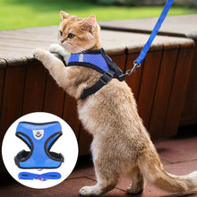 Load image into Gallery viewer, Adjustable Reflective Pet Harness with Leash
