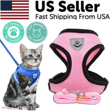 Load image into Gallery viewer, Adjustable Reflective Pet Harness with Leash
