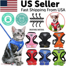 Load image into Gallery viewer, Adjustable Reflective Pet Harness with Leash
