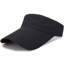 Load image into Gallery viewer, Adjustable Summer Breathable Hats Men Women Sun Protection Sports Golf Tennis Visor Hat Adjustable Visor UV Protection Top Empty Solid Sports Outdoor Running Sunscreen Strong Cap
