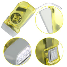 Load image into Gallery viewer, Adjustable Super Bright LED Light Hand Press Flashlight Waterproof Wind Up Light Hand Crank Flashlight Torch Light Crank Lamp Power For Hiking Outdoor Home Camping
