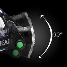 Load image into Gallery viewer, Adjustable USB Rechargeable IR Sensor Super Bright Headlight Battery For Long Working Time LED Headlamp Fishing  Waterproof Head Light Lamp Perfect For Running  Camping
