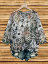 Load image into Gallery viewer, Women's Batwing-Sleeve Sweater – Hollowed-Out 3D Knitted Print Relaxed Fit
