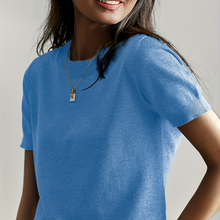 Load image into Gallery viewer, Women’s Soft Stretch Minimalist T-Shirt – Everyday Slim Fit Top
