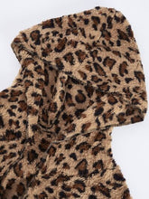 Load image into Gallery viewer, Trendy Fuzzy Leopard Hooded Jacket with Long Sleeves Casual Fit Comfortable Jacket For Women
