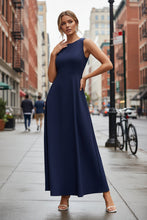 Load image into Gallery viewer, Women's Slim-Fit Long Vest Dress – A-Line High-Waist Sleeveless

