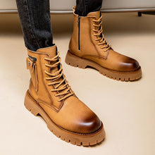Load image into Gallery viewer, Leather High-Top Martin Boots
