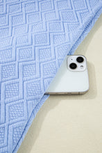 Load image into Gallery viewer, Beau Blue Striped Pop of Color Collared Checkered Textured Plus Size Dress
