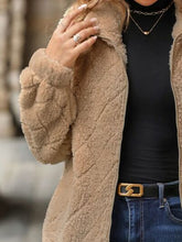 Load image into Gallery viewer, Women's Fuzzy Zip-Up Jacket with Pockets – Soft &amp; Cozy Long Sleeve Outerwear
