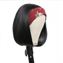 Load image into Gallery viewer, Afro Kinky Curly Short Bob Wigs Headband Wigs for Black Women Water Wave Synthetic Hair Wigs Wigs For Black Women Cosplay Wigs For Women

