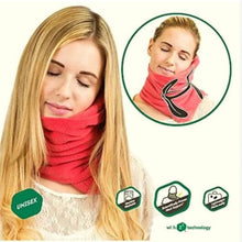 Load image into Gallery viewer, Airplane Car Neck Pillow Travel Comfy Sleep Orthopedic Cervical Pillow for Neck Pain V C Shape No Inflatable Back Pain Support Memory Foam Travel Car Neck Pillows Ease Fatigue Cushion Provides Full Neck and Chin Support. Compressible
