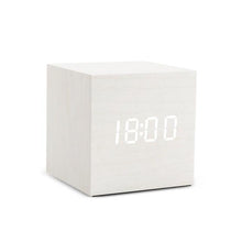 Load image into Gallery viewer, Alarm Clock LED Wooden Watch Digital Alarm Clock with Wooden Electronic LED Time Display 3 Alarm Settings Humidity &amp; Temperature Detect Wood Made Electric Clocks Table Voice Control Digital Wood USB/AAA Powered Electronic Desktop Clocks

