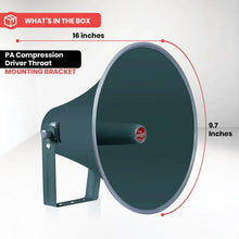 Load image into Gallery viewer, All-Weather 16-inch PA Speaker Horn
