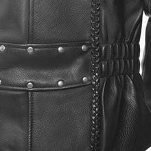 Load image into Gallery viewer, Allure Women's Motorcycle Leather Jacket
