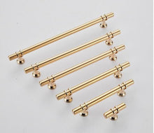 Load image into Gallery viewer, Aluminum Alloy Black Gold Door Handle Wardrobe Kitchen Cabinet Drawer Solid Handle Furniture Handle European Modern Hardware Modern Furniture Cupboard Door Drawer Handles
