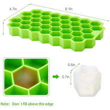 Load image into Gallery viewer, Amazing Honeycomb Ice Cube Trays Reusable Silicone Ice cube Mold Free Ice maker with Removable Lids
